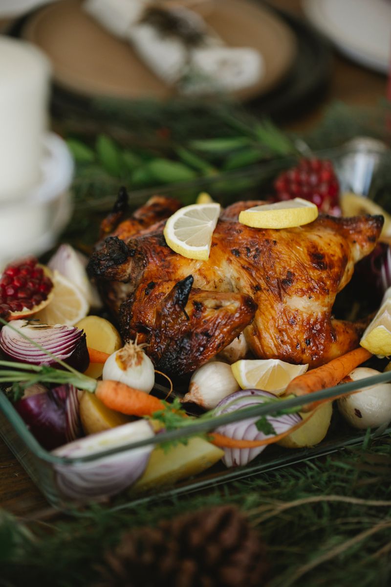 Spatchcock braai chicken — whole butterflied bird, golden and charred